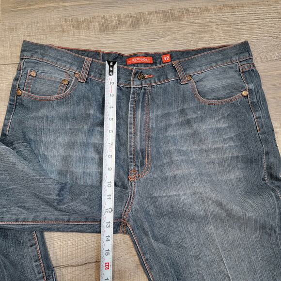 Ed Hardy Christian Audigier VTG 2007 Tiger Embroidered Baggy Jean Size 38x32 Y2K - Picture 11 of 16